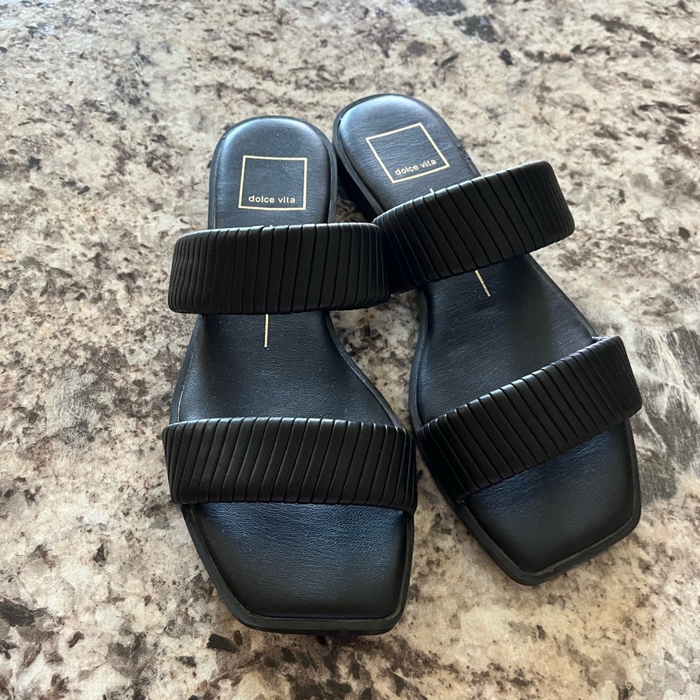 Dolce Vita Black Strappy Sandals